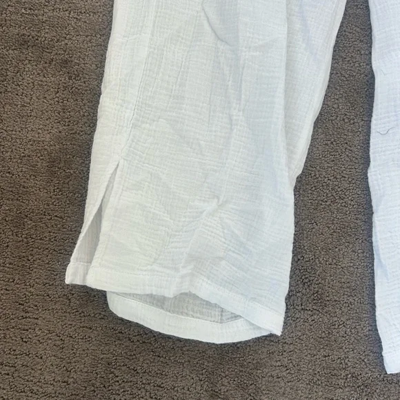 Dreamers White Linen Wide Leg Pants | Beach Vacation Resort Wear | S | NWT - Picture 4 of 6